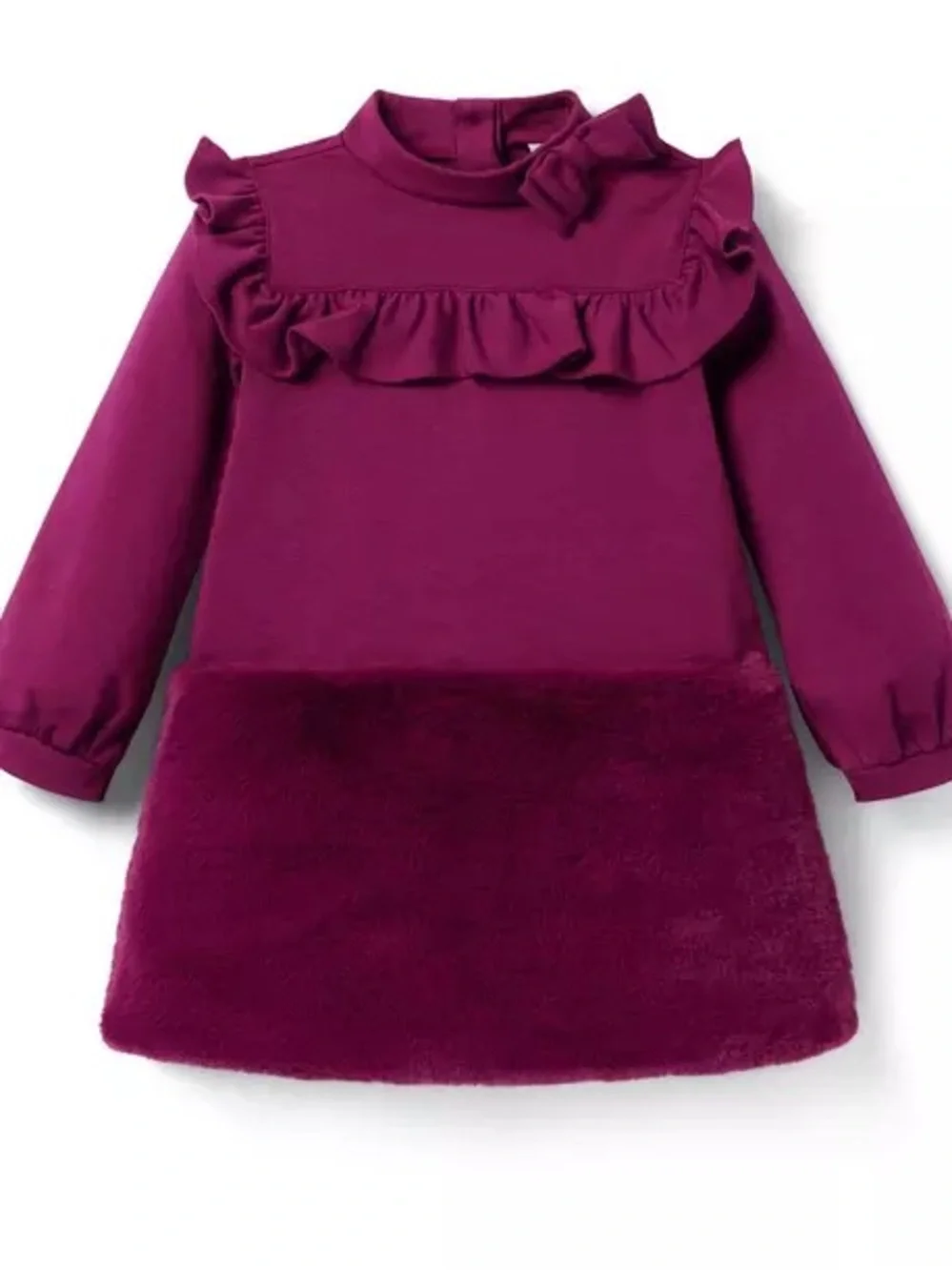 Janie and jack Faux Fur Ponte Dress size 3